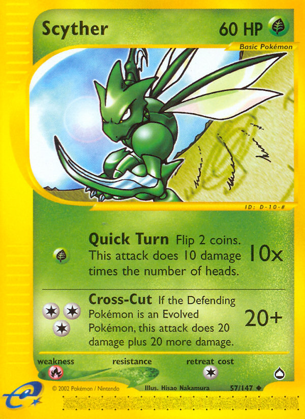 Scyther (57/147) [Aquapolis] | Exor Games New Glasgow