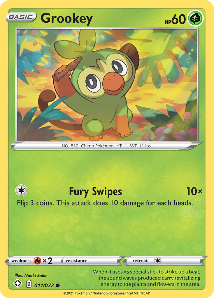 Grookey (011/072) [Sword & Shield: Shining Fates] | Exor Games New Glasgow