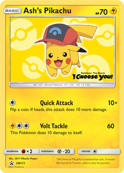 Ash's Pikachu (SM111) [Sun & Moon: Black Star Promos] | Exor Games New Glasgow