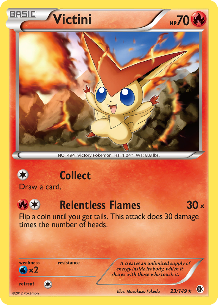 Victini (23/149) [Black & White: Boundaries Crossed] | Exor Games New Glasgow