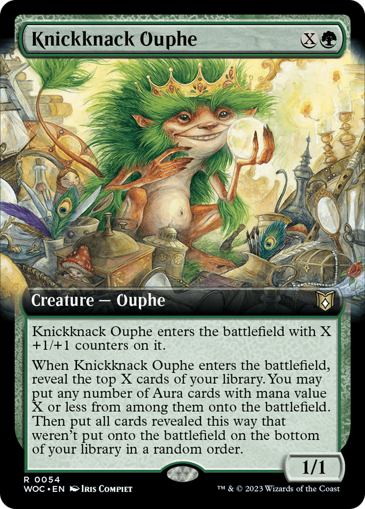 Knickknack Ouphe (Extended Art) [Wilds of Eldraine Commander] | Exor Games New Glasgow