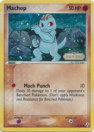 Machop (57/92) (Stamped) [EX: Legend Maker] | Exor Games New Glasgow