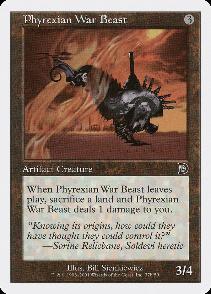 Phyrexian War Beast (Signature on Right) [Deckmasters] | Exor Games New Glasgow