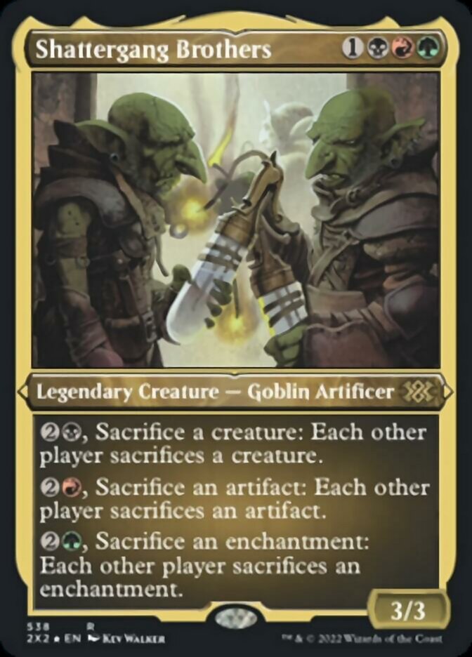 Shattergang Brothers (Foil Etched) [Double Masters 2022] | Exor Games New Glasgow