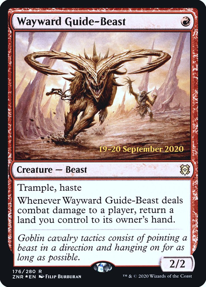 Wayward Guide-Beast  [Zendikar Rising Prerelease Promos] | Exor Games New Glasgow