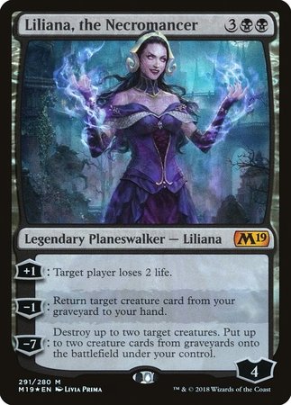 Liliana, the Necromancer [Core Set 2019] | Exor Games New Glasgow