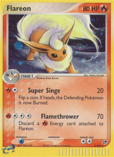 Flareon (5/100) [EX: Sandstorm] | Exor Games New Glasgow