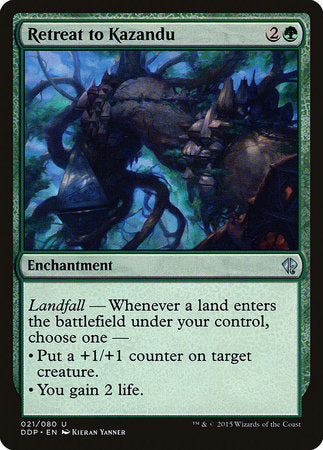 Retreat to Kazandu [Duel Decks: Zendikar vs. Eldrazi] | Exor Games New Glasgow