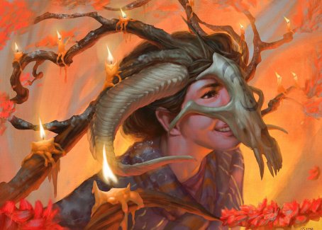 Hedgewitch's Mask Art Card [Innistrad: Midnight Hunt Art Series] | Exor Games New Glasgow