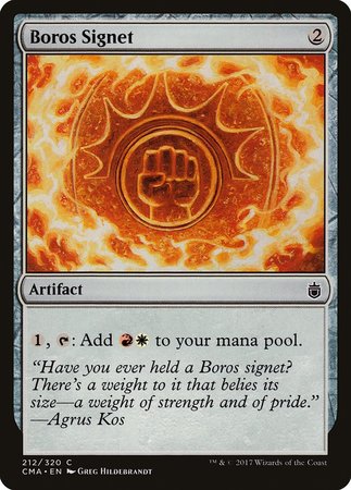 Boros Signet [Commander Anthology] | Exor Games New Glasgow