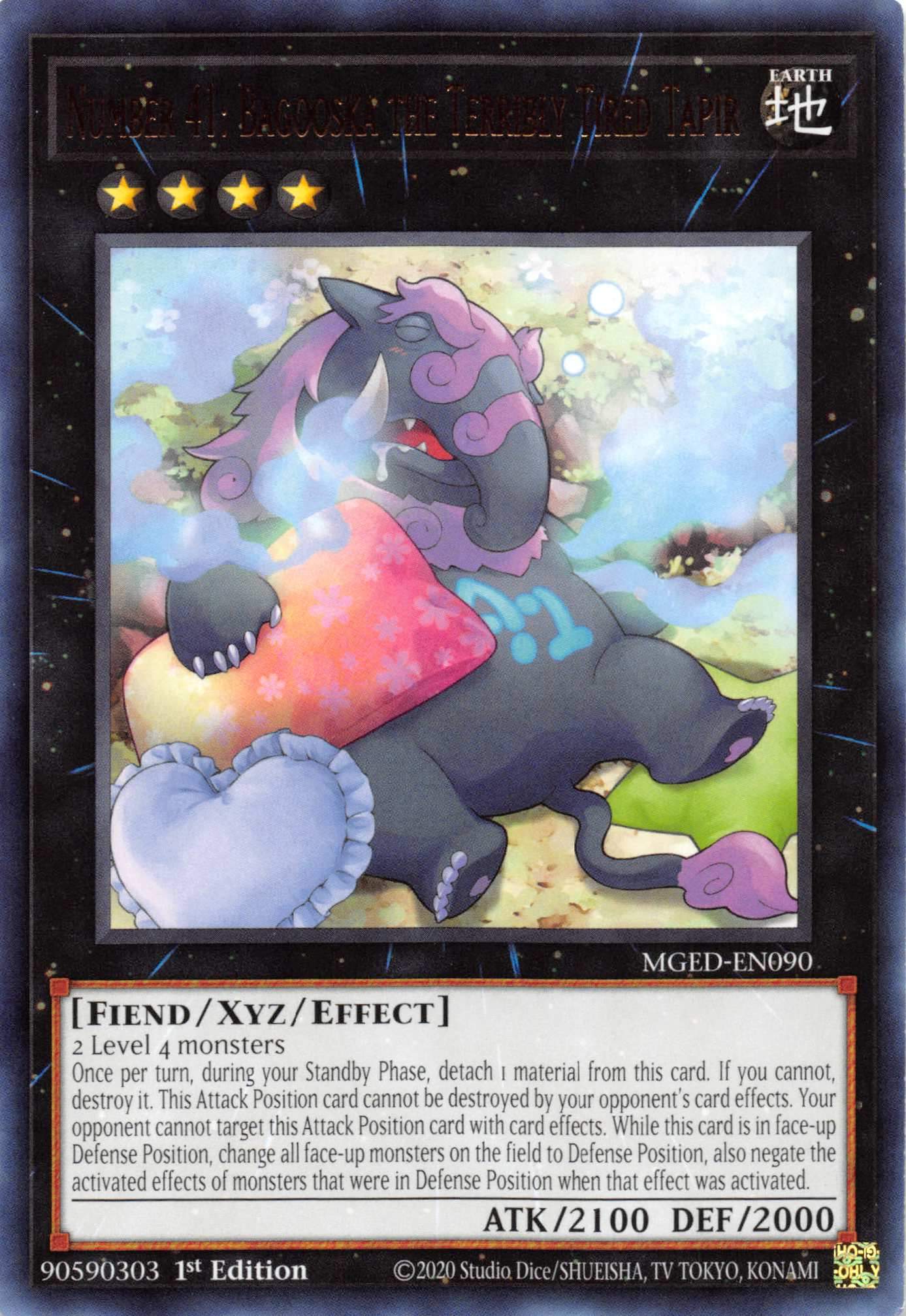 Number 41: Bagooska the Terribly Tired Tapir [MGED-EN090] Rare | Exor Games New Glasgow