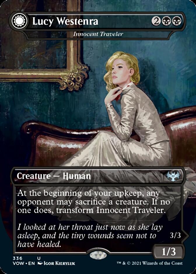 Innocent Traveler // Malicious Invader - Lucy Westenra // Lucy, Arisen Vampire [Innistrad: Crimson Vow] | Exor Games New Glasgow