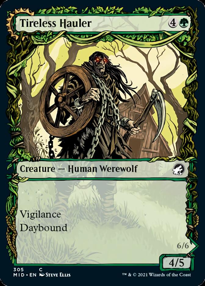 Tireless Hauler // Dire-Strain Brawler (Showcase Equinox) [Innistrad: Midnight Hunt] | Exor Games New Glasgow