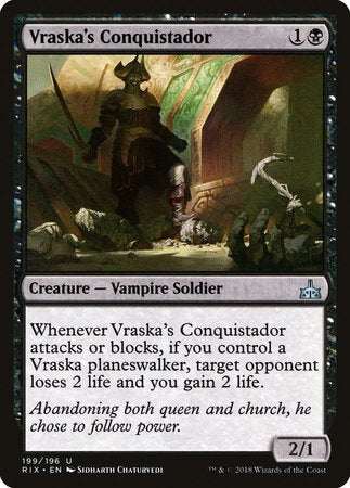 Vraska's Conquistador [Rivals of Ixalan] | Exor Games New Glasgow