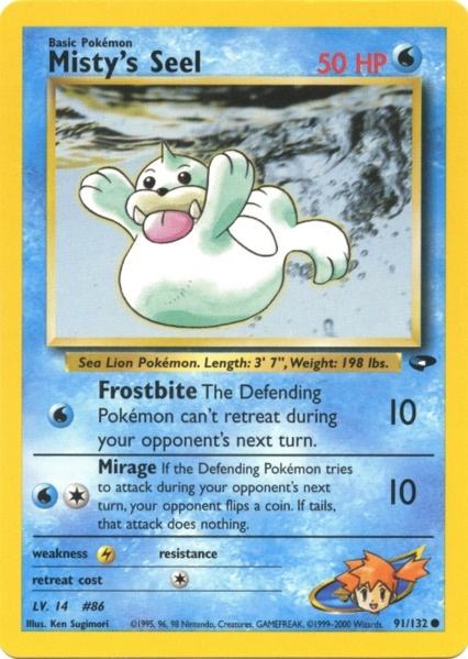 Misty's Seel (91/132) [Gym Challenge Unlimited] | Exor Games New Glasgow