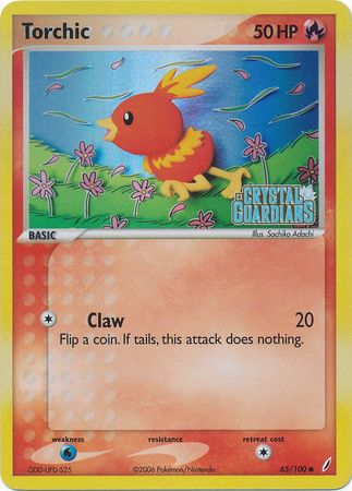 Torchic (65/100) (Stamped) [EX: Crystal Guardians] | Exor Games New Glasgow