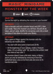 Monster of The Week (Magic Minigame) [Innistrad: Crimson Vow Minigame] | Exor Games New Glasgow