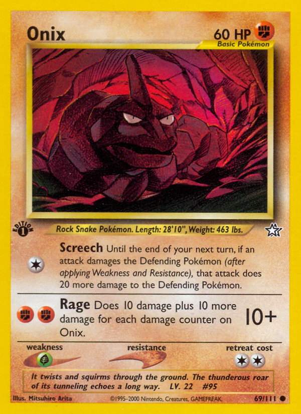 Onix (69/111) [Neo Genesis 1st Edition] | Exor Games New Glasgow