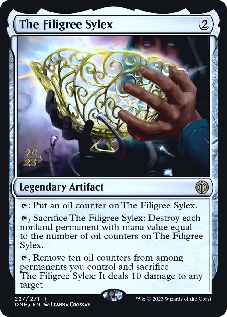 The Filigree Sylex [Phyrexia: All Will Be One Prerelease Promos] | Exor Games New Glasgow