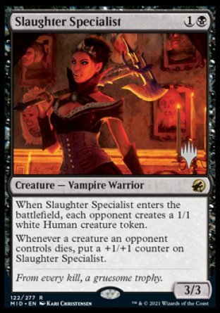 Slaughter Specialist (Promo Pack) [Innistrad: Midnight Hunt Promos] | Exor Games New Glasgow