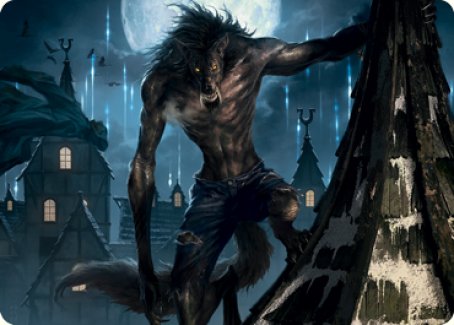 Stalking Predator Art Card [Innistrad: Midnight Hunt Art Series] | Exor Games New Glasgow