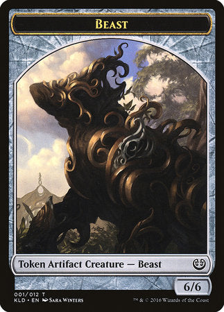 Beast Token (001) [Kaladesh Tokens] | Exor Games New Glasgow