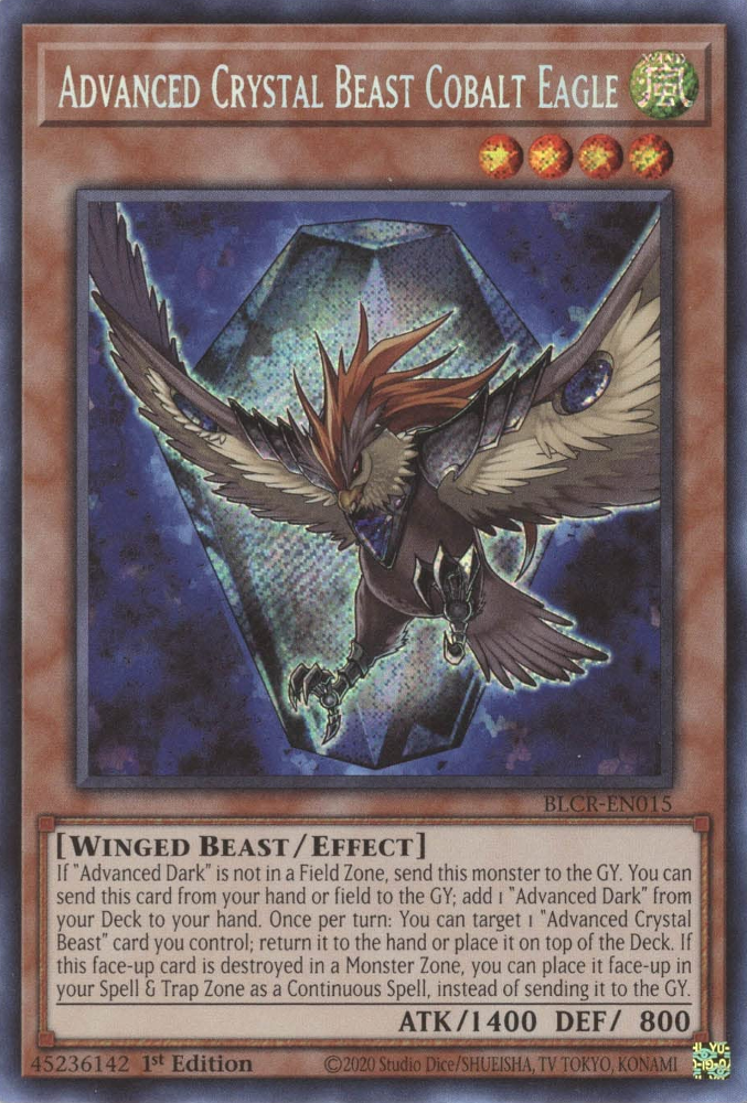 Advanced Crystal Beast Cobalt Eagle [BLCR-EN015] Secret Rare | Exor Games New Glasgow