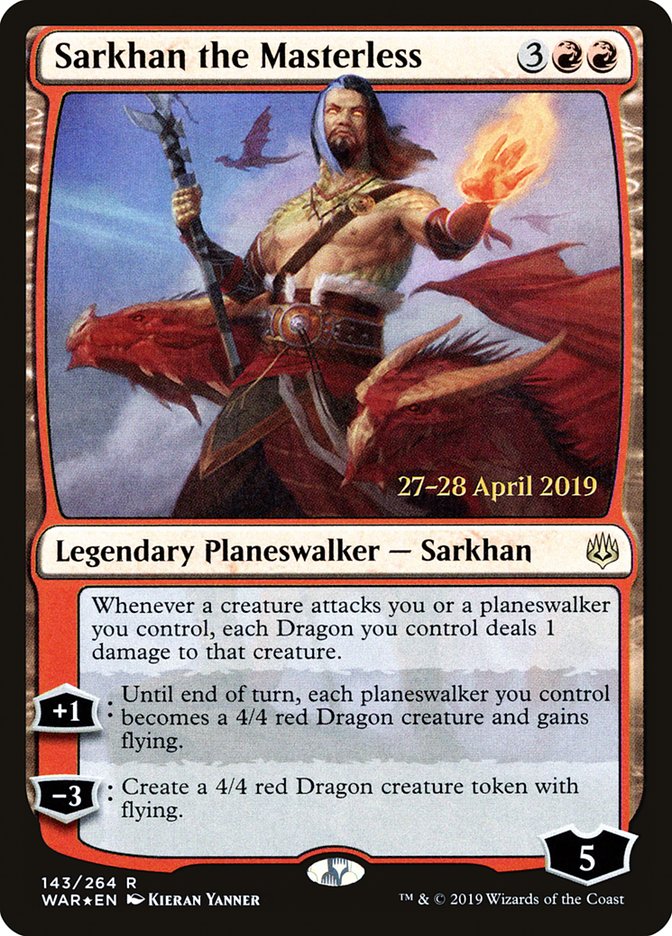 Sarkhan the Masterless  [War of the Spark Prerelease Promos] | Exor Games New Glasgow