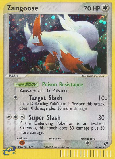 Zangoose (14/100) [EX: Sandstorm] | Exor Games New Glasgow