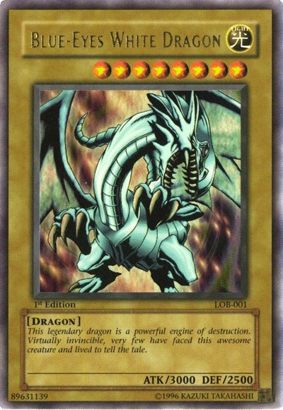 Blue-Eyes White Dragon [LOB-001] Ultra Rare | Exor Games New Glasgow