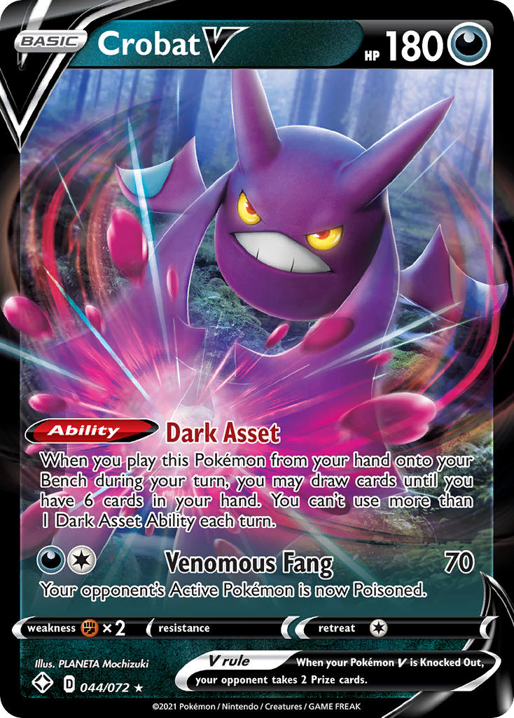 Crobat V (044/072) [Sword & Shield: Shining Fates] | Exor Games New Glasgow