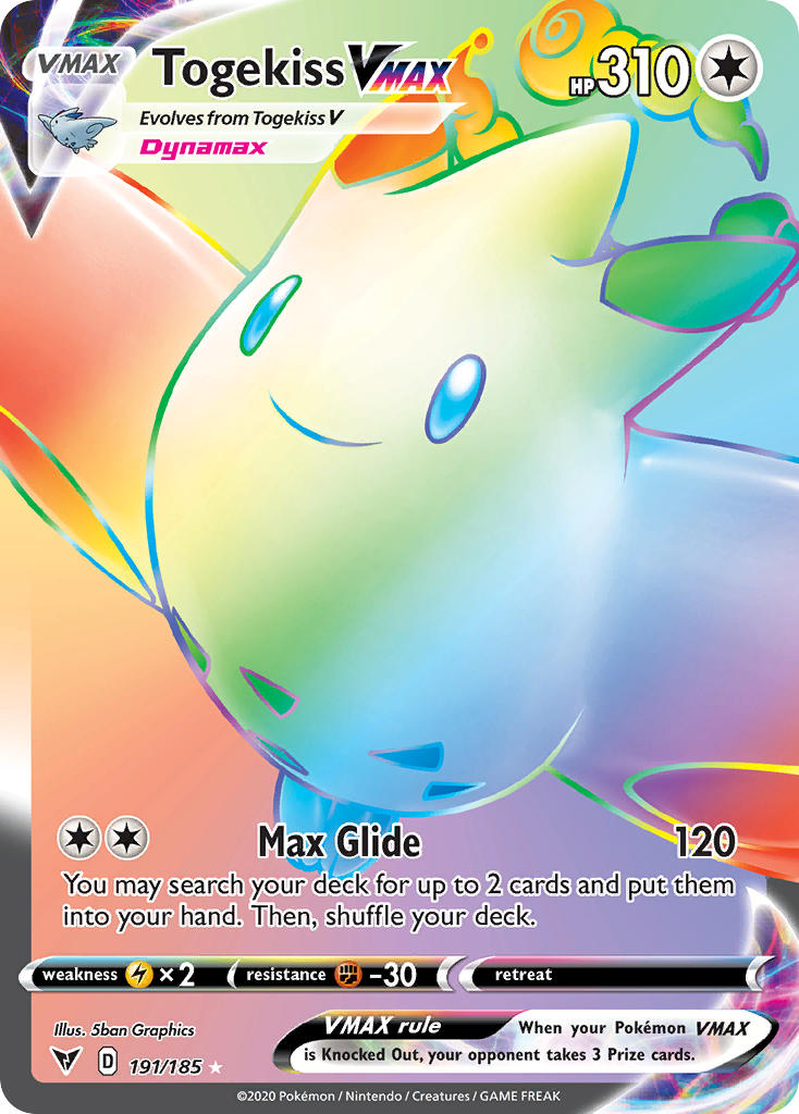 Togekiss VMAX (191/185) [Sword & Shield: Vivid Voltage] | Exor Games New Glasgow