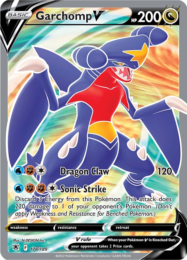 Garchomp V (178/189) [Sword & Shield: Astral Radiance] | Exor Games New Glasgow