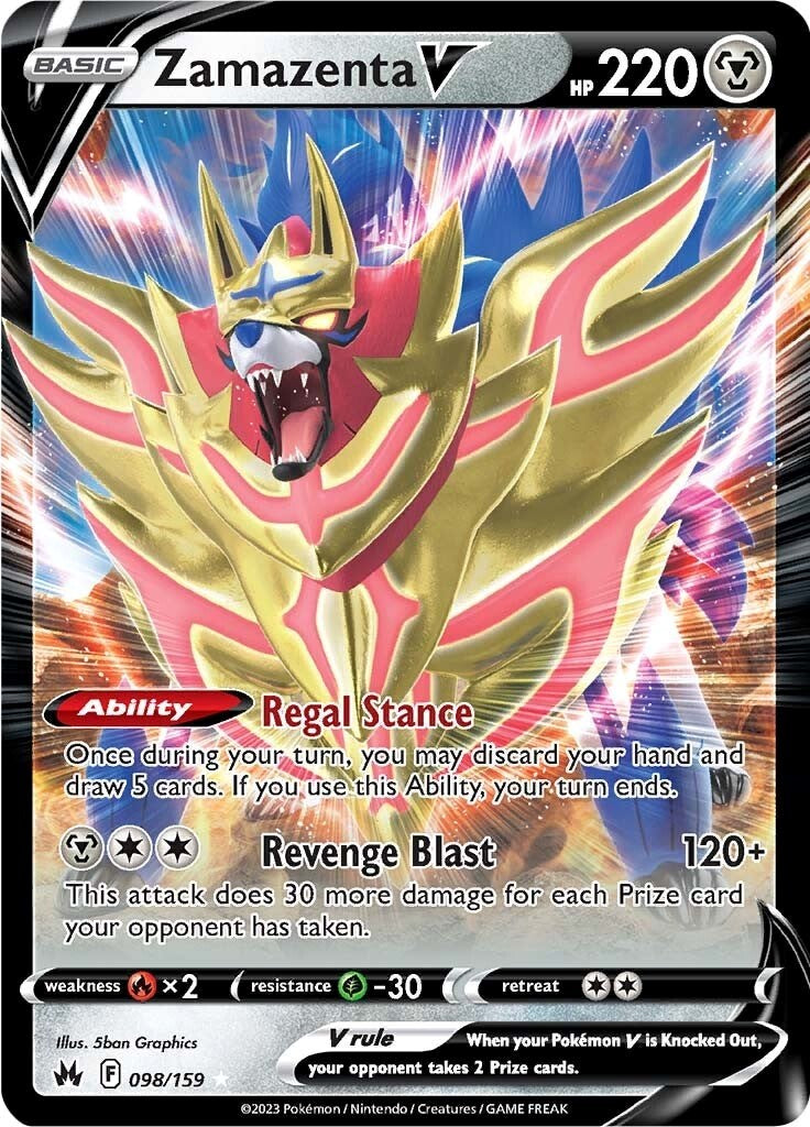 Zamazenta V (098/159) [Sword & Shield: Crown Zenith] | Exor Games New Glasgow