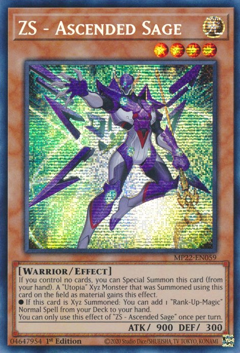 ZS - Ascended Sage [MP22-EN059] Prismatic Secret Rare | Exor Games New Glasgow