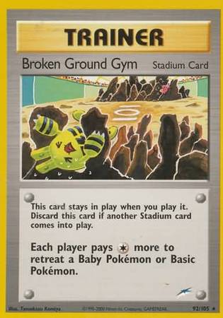 Broken Ground Gym (92/105) [Neo Destiny Unlimited] | Exor Games New Glasgow