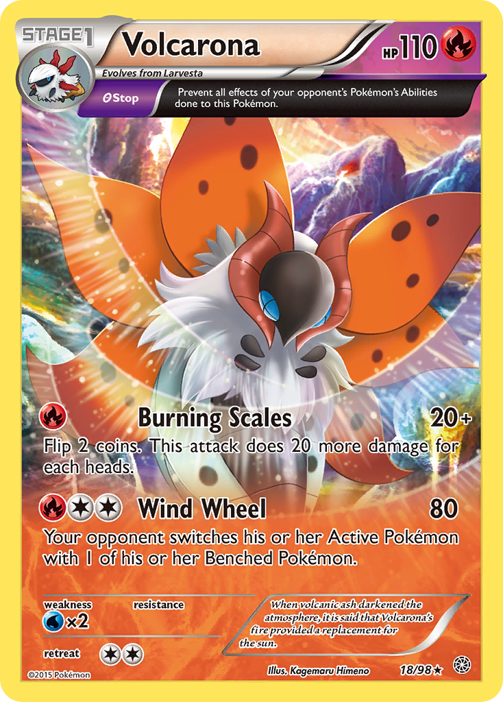 Volcarona (18/98) [XY: Ancient Origins] | Exor Games New Glasgow