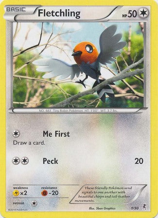 Fletchling (1/30) [XY: Trainer Kit 1 - Bisharp] | Exor Games New Glasgow