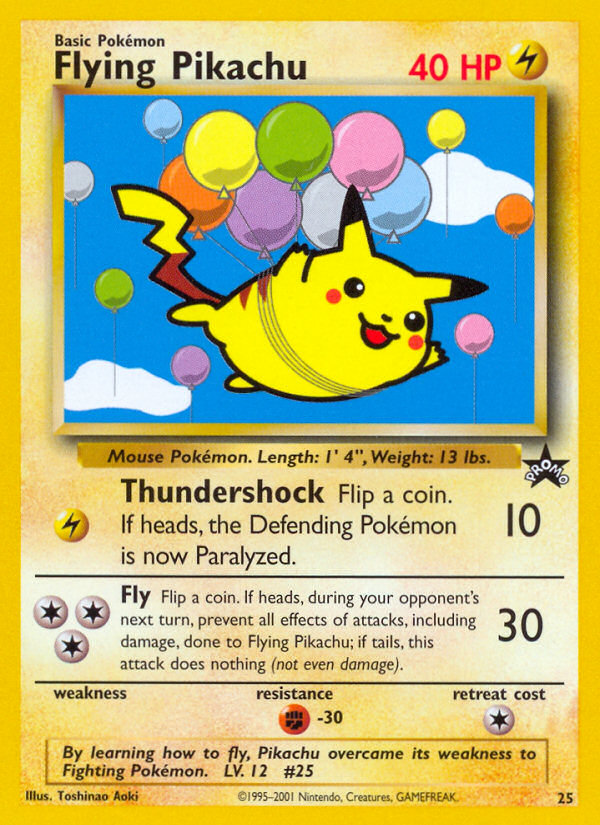 Flying Pikachu (25) [Wizards of the Coast: Black Star Promos] | Exor Games New Glasgow