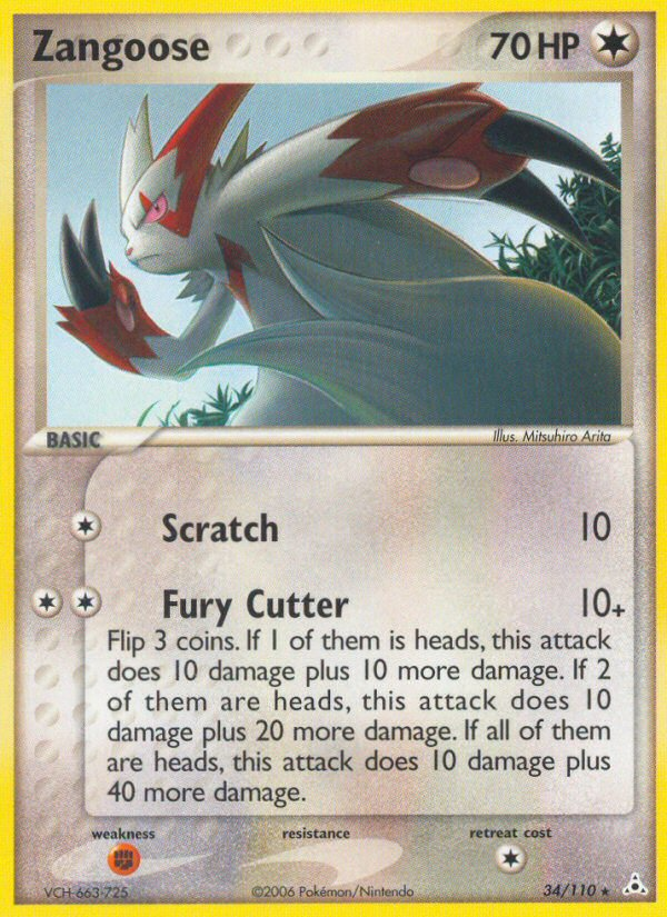 Zangoose (34/110) [EX: Holon Phantoms] | Exor Games New Glasgow