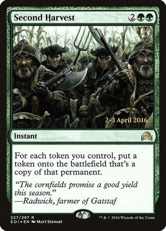 Second Harvest [Shadows over Innistrad Promos] | Exor Games New Glasgow