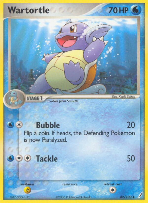 Wartortle (42/100) [EX: Crystal Guardians] | Exor Games New Glasgow