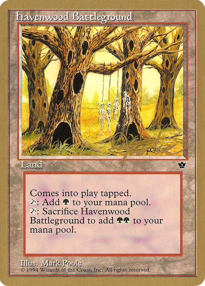 Havenwood Battleground (Mark Justice) [Pro Tour Collector Set] | Exor Games New Glasgow