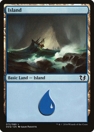 Island (72) [Duel Decks: Blessed vs. Cursed] | Exor Games New Glasgow