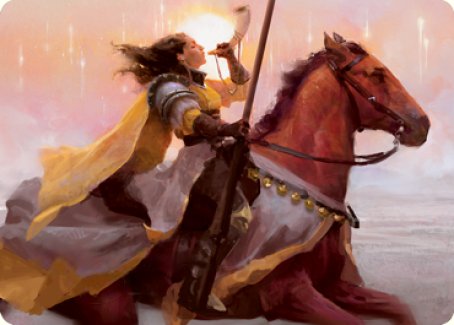 Sunrise Cavalier Art Card [Innistrad: Midnight Hunt Art Series] | Exor Games New Glasgow