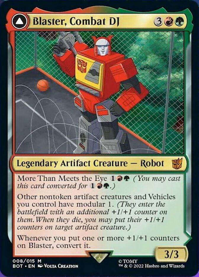 Blaster, Combat DJ // Blaster, Morale Booster [Universes Beyond: Transformers] | Exor Games New Glasgow