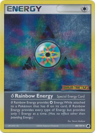 Rainbow Energy (88/101)(Delta Species) (Stamped) [EX: Dragon Frontiers] | Exor Games New Glasgow