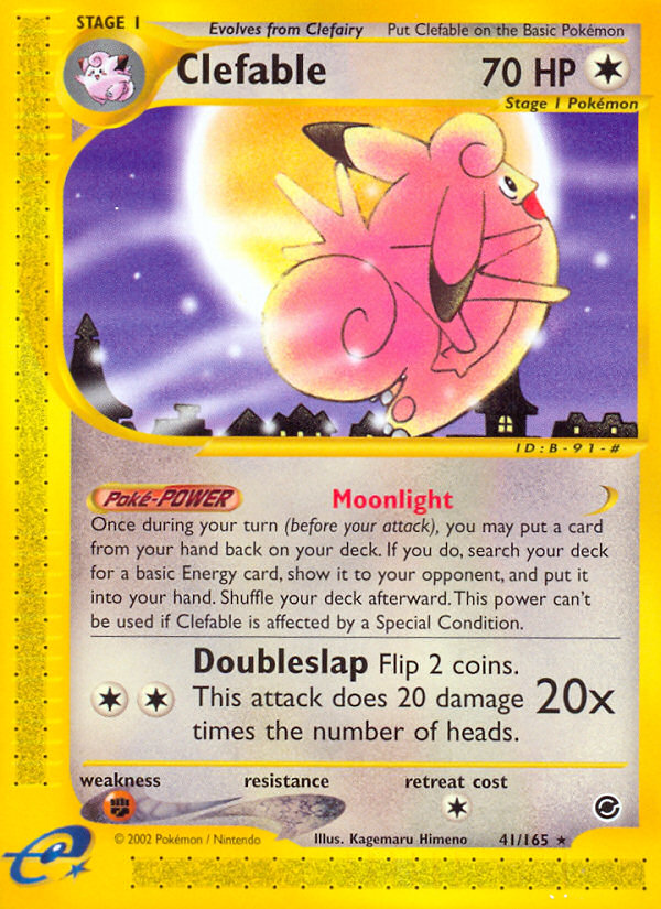 Clefable (41/165) [Expedition: Base Set] | Exor Games New Glasgow