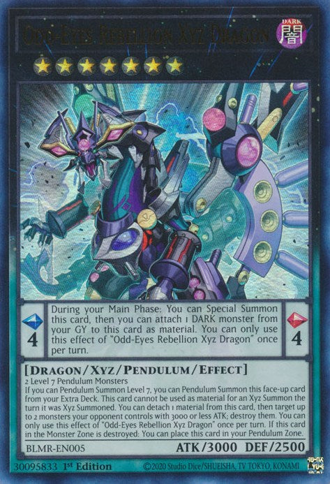 Odd-Eyes Rebellion Xyz Dragon [BLMR-EN005] Ultra Rare | Exor Games New Glasgow