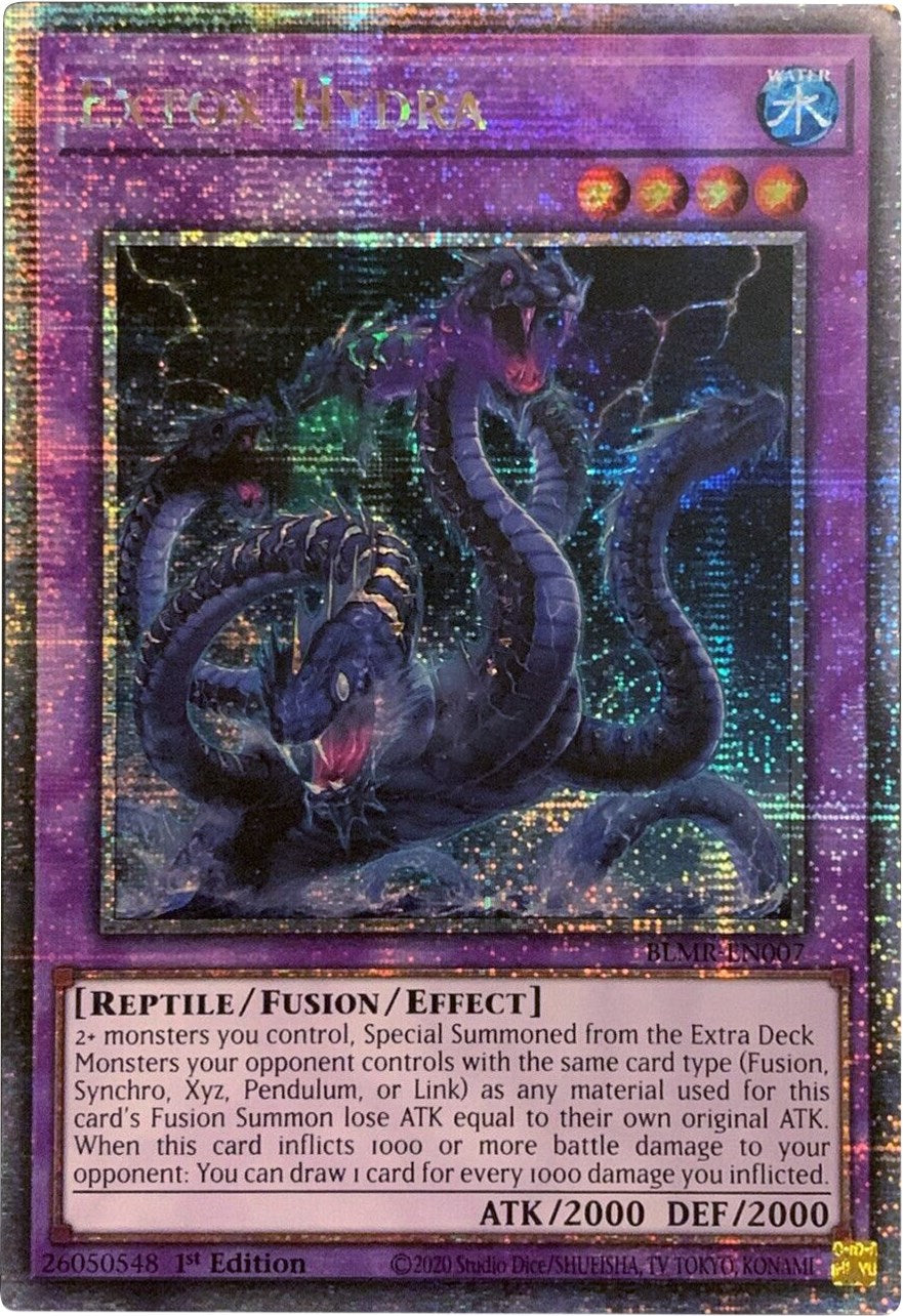 Extox Hydra [BLMR-EN007] Quarter Century Secret Rare | Exor Games New Glasgow